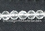 CCC253 15.5 inches 10mm faceted round grade A natural white crystal beads