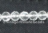 CCC253 15.5 inches 10mm faceted round grade A natural white crystal beads