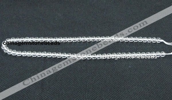 CCC258 15.5 inches 6mm round grade A natural white crystal beads