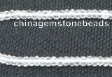 CCC268 2*4mm faceted rondelle grade A natural white crystal beads