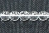 CCC279 15.5 inches 12mm round A grade natural white crystal beads