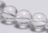 CCC31 15.5 inches 12mm round synthetic white crystal beads