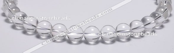 CCC31 15.5 inches 12mm round synthetic white crystal beads