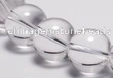 CCC32 15.5 inches 18mm round synthetic white crystal beads