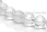 CCC36 15.5 inches 8mm round white crystal beads Wholesale