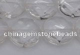 CCC509 15.5 inches 22mm faceted coin natural white crystal beads