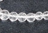 CCC616 15.5 inches 6mm - 12mm faceted round natural white crystal beads