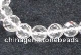 CCC617 15.5 inches 6mm - 12mm faceted round natural white crystal beads