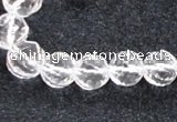 CCC618 15.5 inches 6mm - 12mm faceted round natural white crystal beads