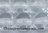 CCC638 15 inches 10mm round white crystal beads, 2mm hole