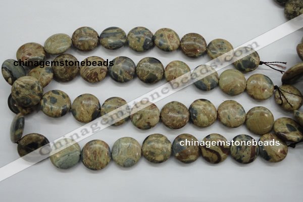 CCD04 15.5 inches 20mm flat round cordierite beads wholesale