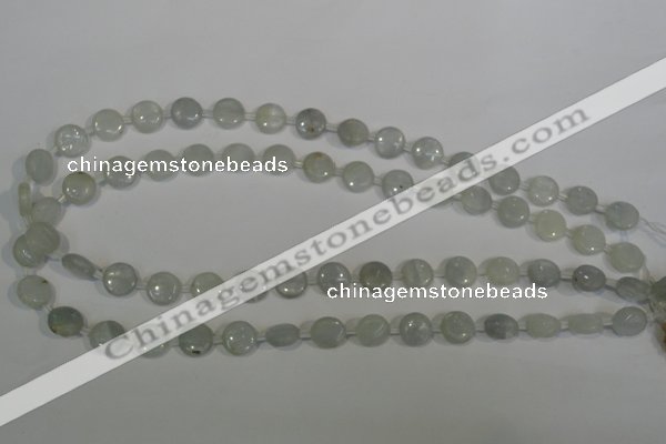 CCE10 15.5 inches 10mm flat round natural celestite gemstone beads