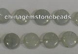 CCE11 15.5 inches 12mm flat round natural celestite gemstone beads