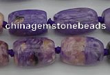CCG113 15.5 inches 13*18mm drum charoite gemstone beads