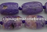 CCG114 15.5 inches 15*20mm drum charoite gemstone beads