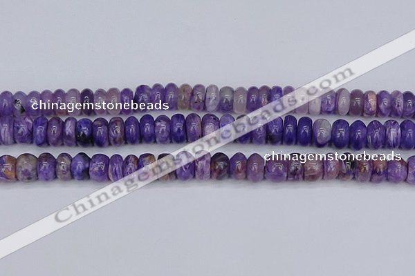 CCG117 15.5 inches 5*9mm rondelle charoite gemstone beads