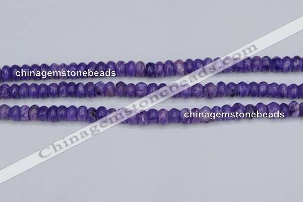 CCG121 15.5 inches 4*7mm rondelle charoite gemstone beads