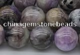 CCG133 15.5 inches 8mm round natural charoite gemstone beads