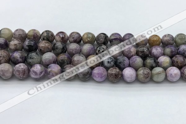 CCG133 15.5 inches 8mm round natural charoite gemstone beads