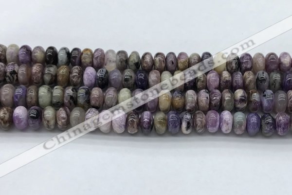 CCG136 15.5 inches 5*8mm rondelle natural charoite gemstone beads
