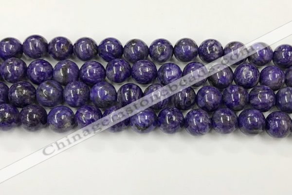 CCG312 15.5 inches 10mm round dyed charoite beads wholesale