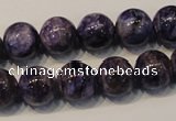 CCG33 15.5 inches 12mm round natural charoite gemstone beads