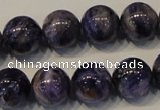 CCG34 15.5 inches 14mm round natural charoite gemstone beads