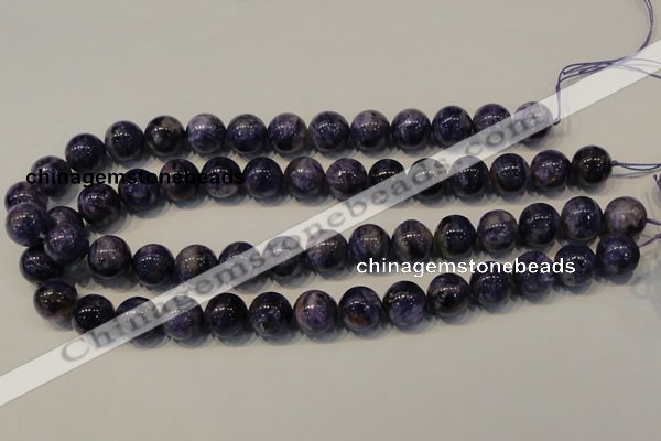 CCG34 15.5 inches 14mm round natural charoite gemstone beads