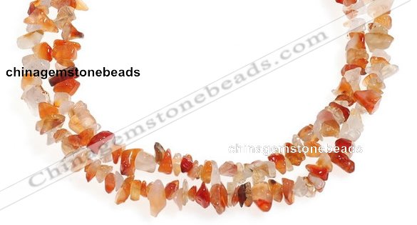 CCH06 35 inches red onyx chips gemstone beads wholesale