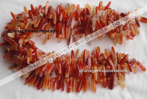 CCH07 16 inches red onyx chips gemstone beads wholesale