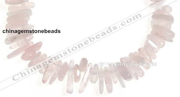 CCH10 16 inches rose quartz chips gemstone beads wholesale