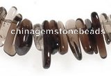 CCH15 16 inches smoky quartz chips gemstone beads wholesale