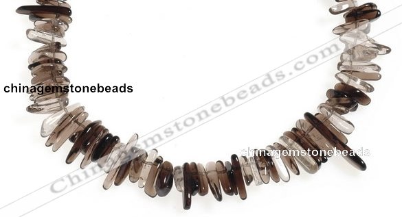 CCH15 16 inches smoky quartz chips gemstone beads wholesale