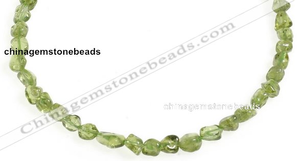 CCH17 16 inches green peridot chips gemstone beads wholesale