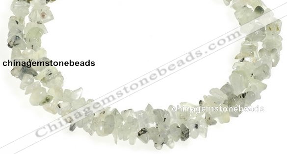 CCH18 35 inches light green garnet chip gemstone beads wholesale