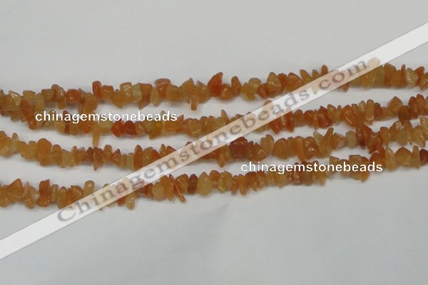 CCH201 34 inches 3*5mm red aventurine chips gemstone beads wholesale