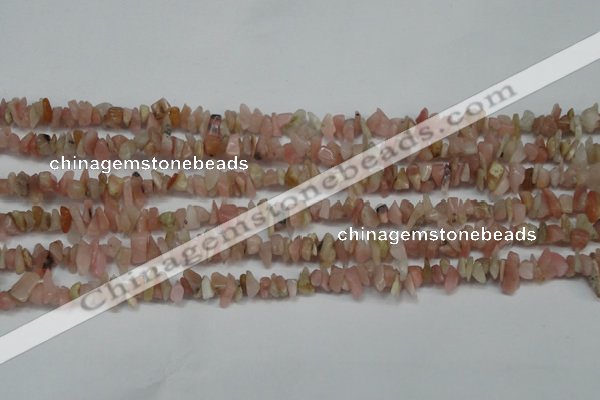 CCH202 34 inches 3*5mm pink opal chips gemstone beads wholesale