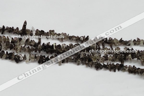 CCH208 34 inches 3*5mm smoky quartz chips gemstone beads wholesale