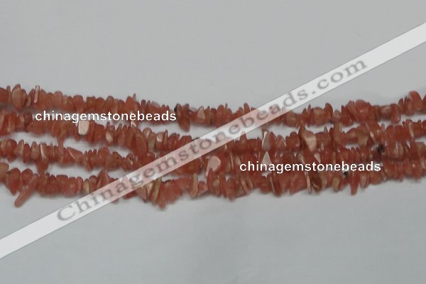 CCH209 16 inches 3*5mm rhodochrosite chips gemstone beads wholesale