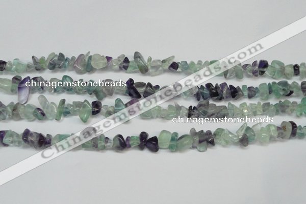 CCH216 34 inches 5*8mm fluorite chips gemstone beads wholesale