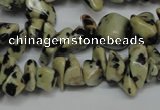 CCH228 34 inches 5*8mm dalmatian jasper chips gemstone beads wholesale