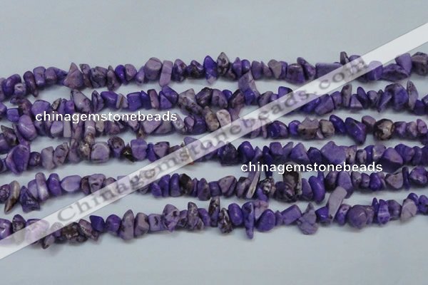CCH234 34 inches 5*8mm dyed turquoise chips beads wholesale