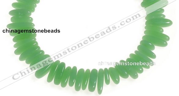 CCH24 16 inches green jade chips gemstone beads wholesale