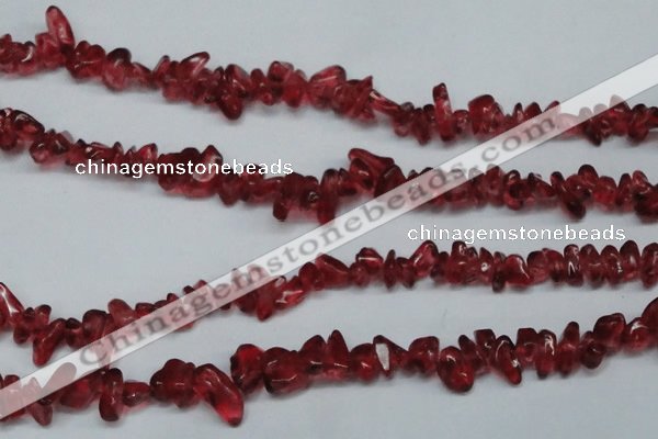 CCH251 34 inches 5*8mm synthetic crystal chips beads wholesale