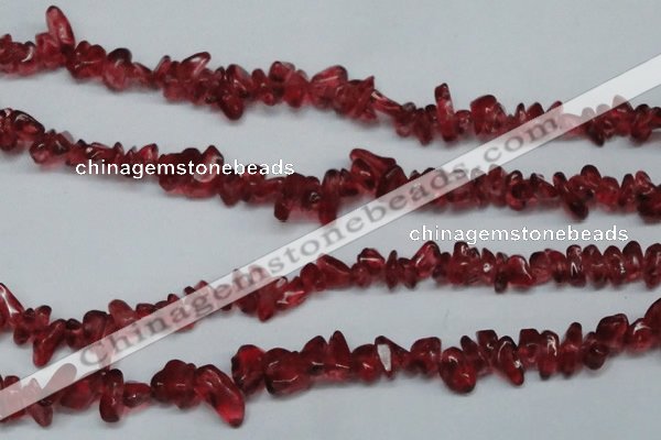 CCH251 34 inches 5*8mm synthetic crystal chips beads wholesale