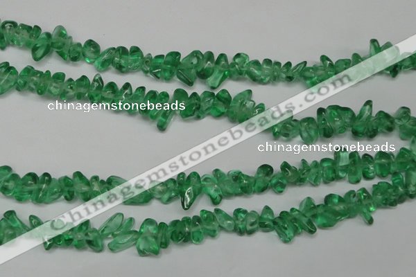 CCH253 34 inches 5*8mm synthetic crystal chips beads wholesale