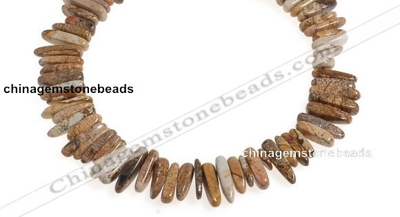 CCH26 16 inches picture jasper chips gemstone beads wholesale