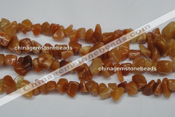 CCH270 34 inches 8*12mm red aventurine chips gemstone beads wholesale