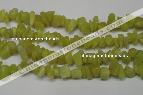 CCH273 34 inches 8*12mm olive jade chips gemstone beads wholesale