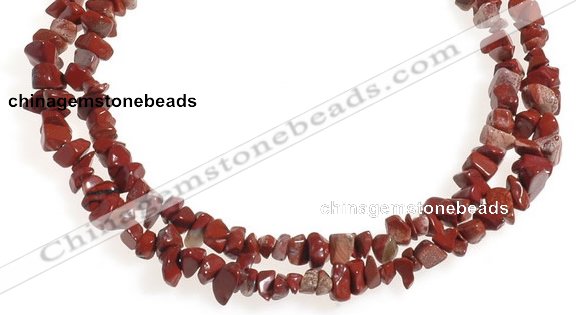 CCH28 35 inches red jasper chips gemstone beads wholesale